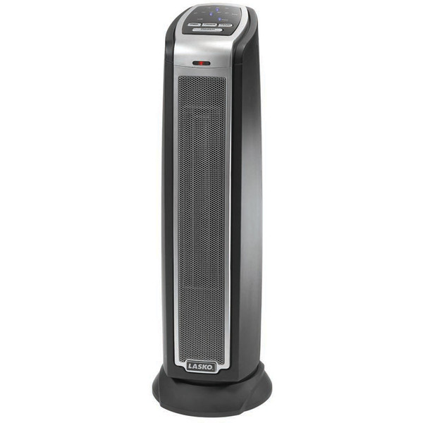 Lasko Ceramic Tower Heater With Remote, 2 Settings And Timer 5790