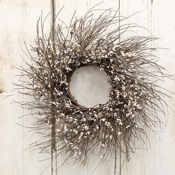 Farmhouse Mix Pip Twig Wreath 16" FT085FH By CWI Gifts