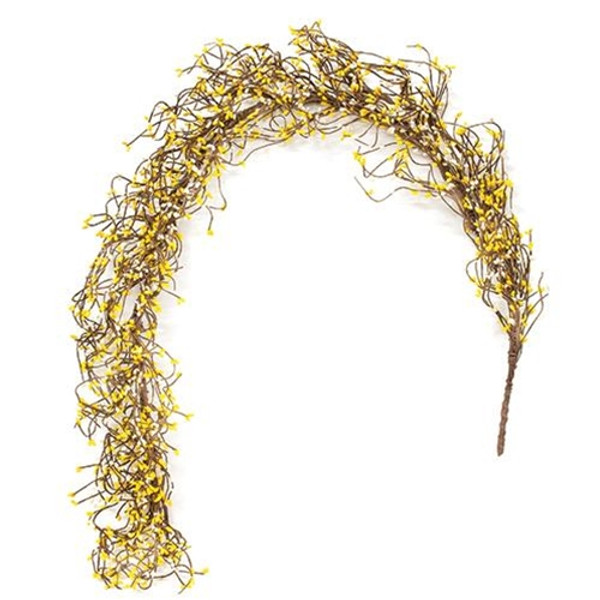 Yellow & Cream Pip Garland 4 Ft. FT087YC By CWI Gifts