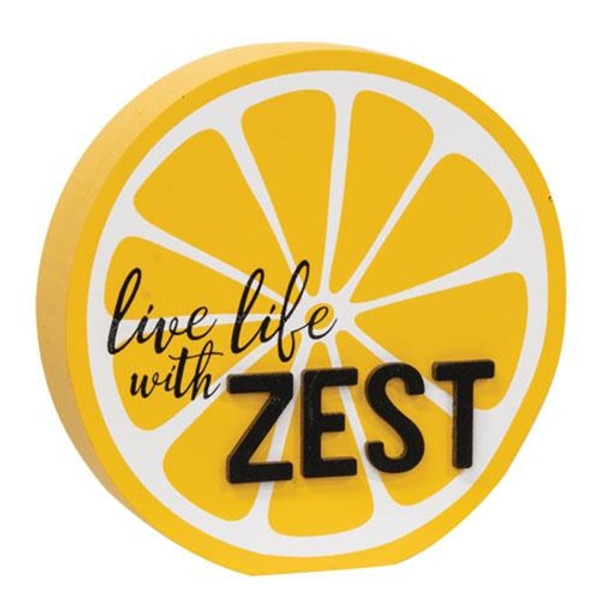 Live Life With Zest Lemon Slice G35343 By CWI Gifts