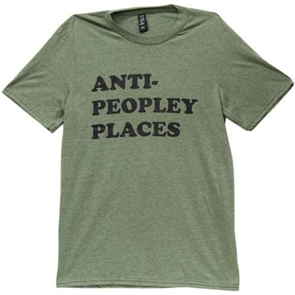*Anti Peopley T-Shirt Heather City Green Small GL65S By CWI Gifts