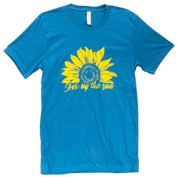 *Soak Up The Sun T-Shirt Heather Deep Teal Medium GL70M By CWI Gifts