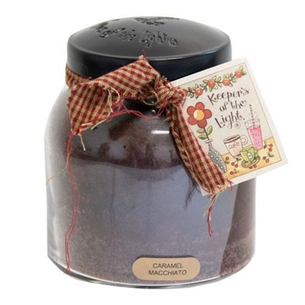 Caramel Macchiato Papa Jar Candle 34Oz W11004 By CWI Gifts