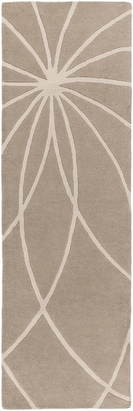 Surya Forum Hand Tufted White Rug FM-7185 - 2'6" x 8'