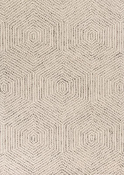 Kas Gramercy 1607 Ivory Honeycomb Area Rug - 5' x 7'GRA16075X7