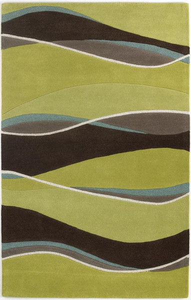 Kas Eternity 1084 Lime/Mocha Landscapes Area Rug - 5' x 8'ETE10845X8