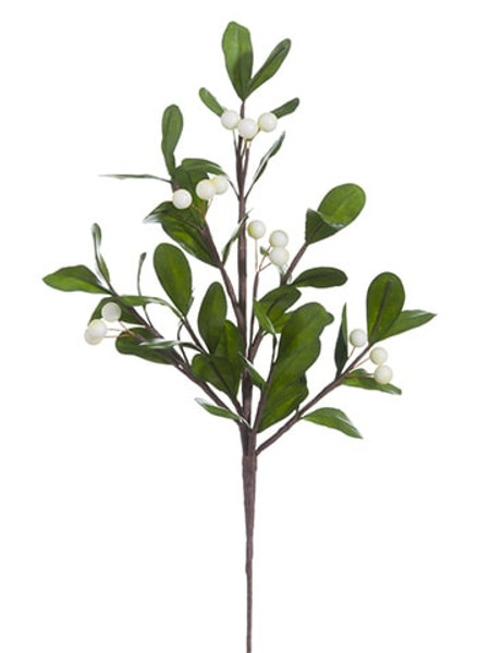 12" Mistletoe Pick Cream Green (Pack Of 6) XIK104-CR/GR By Silk Flower
