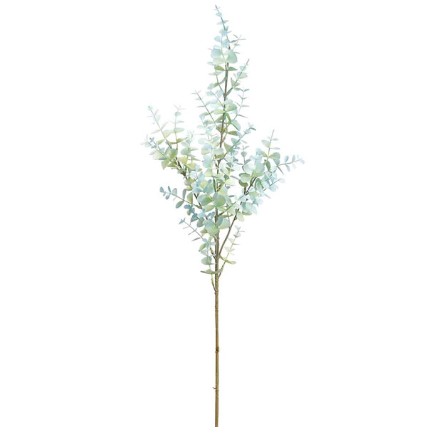 31.5" Eucalyptus Leaf Spray Light Blue (Pack Of 12) FSE233-BL/LT By Silk Flower