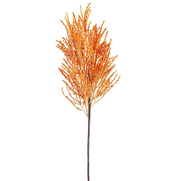 29.5" Grass Plume Spray Orange (Pack Of 12) FSG017-OR By Silk Flower