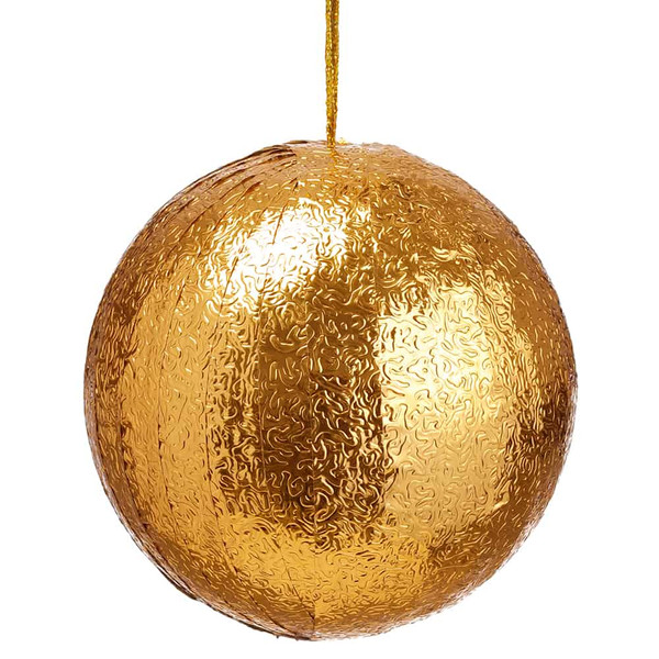 6" Ball Ornament Gold (Pack Of 6) XM0243-GO By Silk Flower