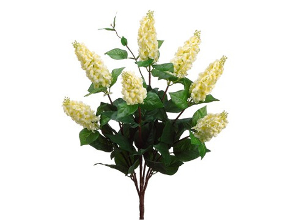 23" Italian Lilac Bush X7 Cream (Pack Of 12) FBL507-CR By Silk Flower