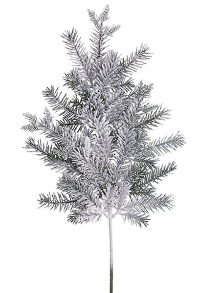 28" Snow Pine Spray White Green (Pack Of 12) YS1545-WH/GR By Silk Flower