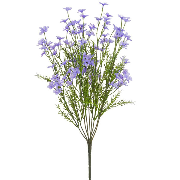 18" Forget-Me-Not Bush X9 Lavender (Pack Of 12) FBF003-LV By Silk Flower