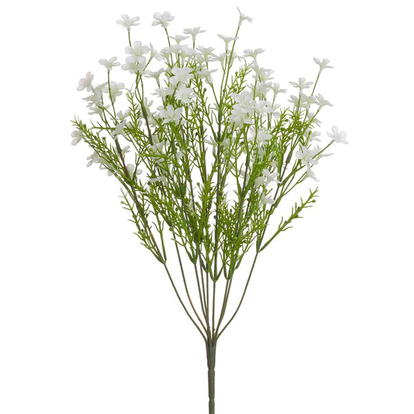 18" Forget-Me-Not Bush X9 White (Pack Of 12) FBF003-WH By Silk Flower