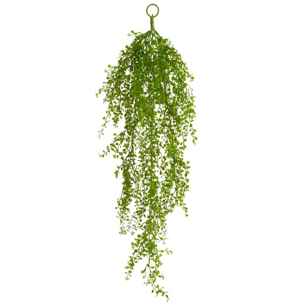 28" Soft Pe Baby'S Tears Hanging Bush Green (Pack Of 12) PBB418-GR By Silk Flower