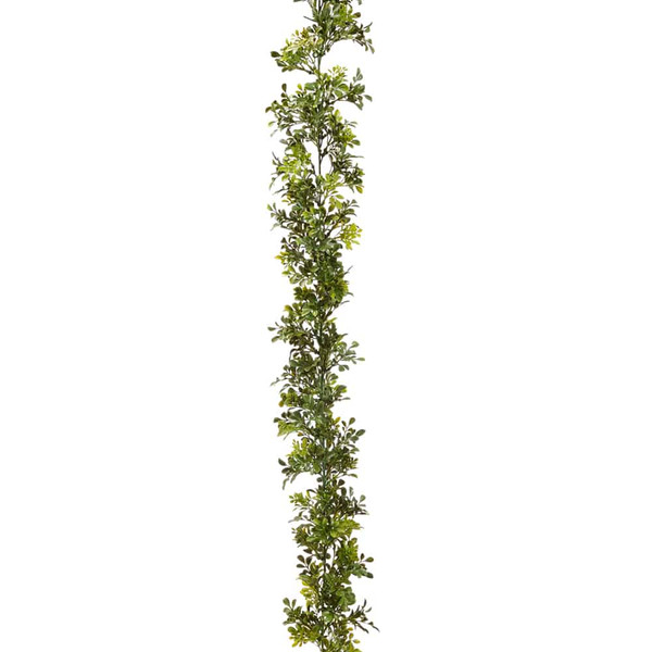 6' Boxwood Garland Green (Pack Of 6) PGB005-GR By Silk Flower