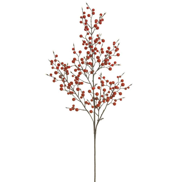 40" Berry Spray Red (Pack Of 12) XBS091-RE By Silk Flower