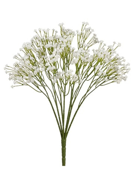 16" Baby'S Breath Bush X7 White 24 Pieces FBB232-WH