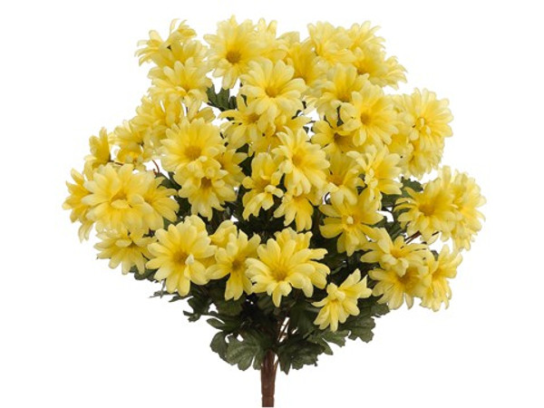 19" Daisy Bush X24 With 72 Flowers Yellow 12 Pieces FBD951-YE