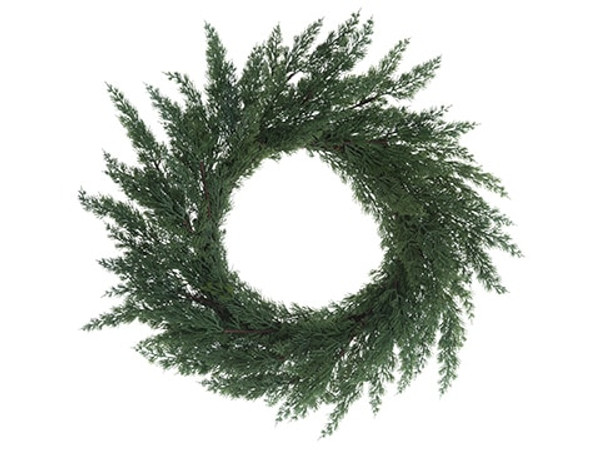 32" Juniper Wreath Green (Pack Of 2) YWJ032-GR By Silk Flower