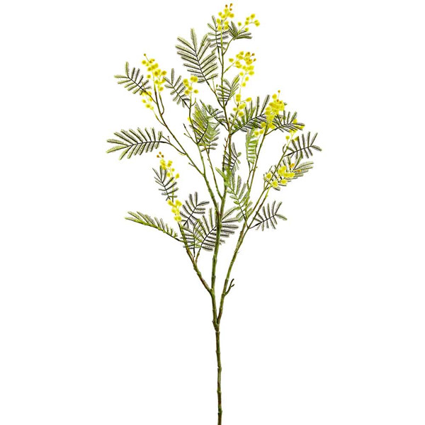 45" Mimosa Spray Yellow (Pack Of 12) FSM145-YE By Silk Flower