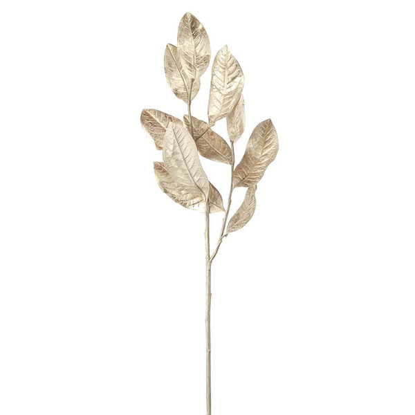 19" Magnolia Leaf Spray Gold (Pack Of 6) XDS605-GO By Silk Flower
