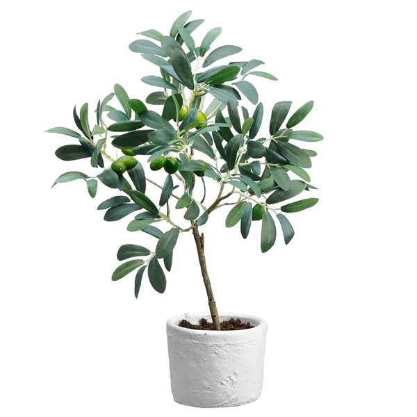 19.5" Olive Tree In Clay Pot Green (Pack Of 6) ZVO213-GR By Silk Flower