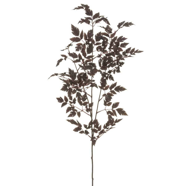 46" Cimicifuga Ramosa Leaf Spray Plum (Pack Of 12) PSC621-PL By Silk Flower