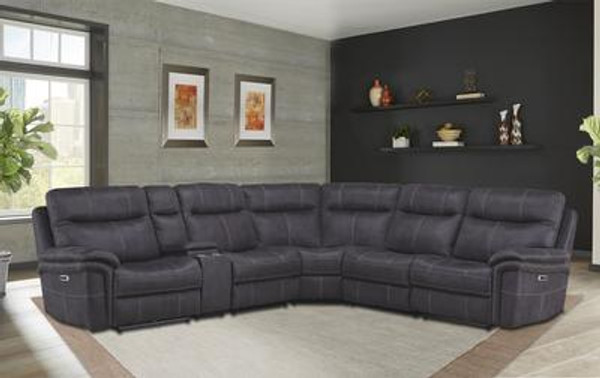 MMA-PACKA(H)-CHA Mason Charcoal 6 Piece Sectional - Package A (811Lph, 810, 850, 840, 860, 811Rph) By Parker House