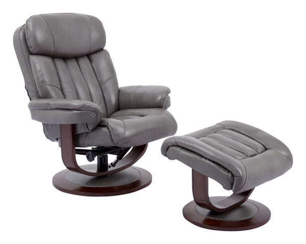MPRI#212S-ICE Prince Manual Reclining Swivel Chair And Ottoman By Parker House