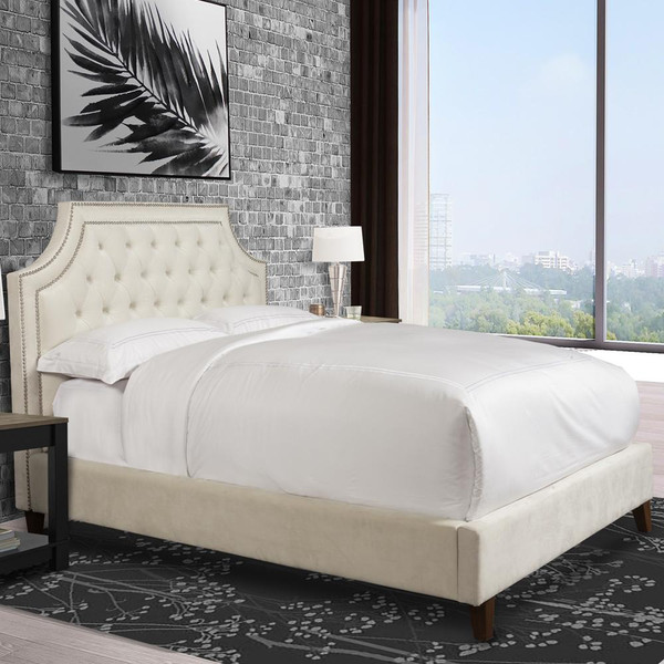 BJAS#9500-2-CMP Jasmine Champagne (Natural) California King Bed 6/0 By Parker House