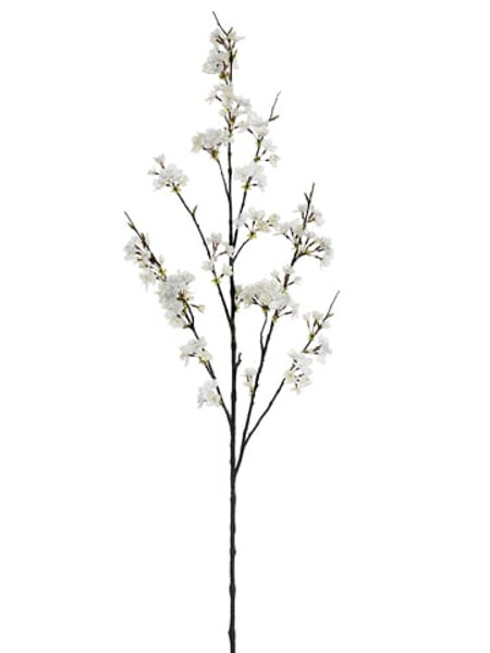 51" Cherry Blossom Spray White 6 Pieces FSB305-WH