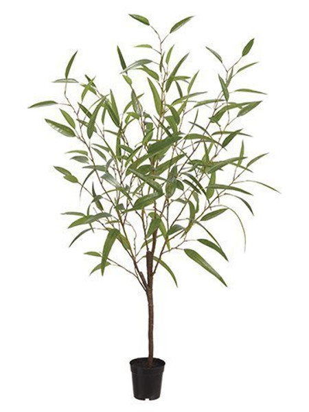 48" Bamboo Tree In Plastic Pot Green LTB033-GR