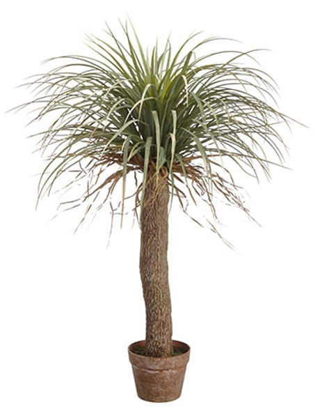 38" Desert Palm Tree In Plastic Pot Green Beige 2 Pieces LTP156-GR/BE