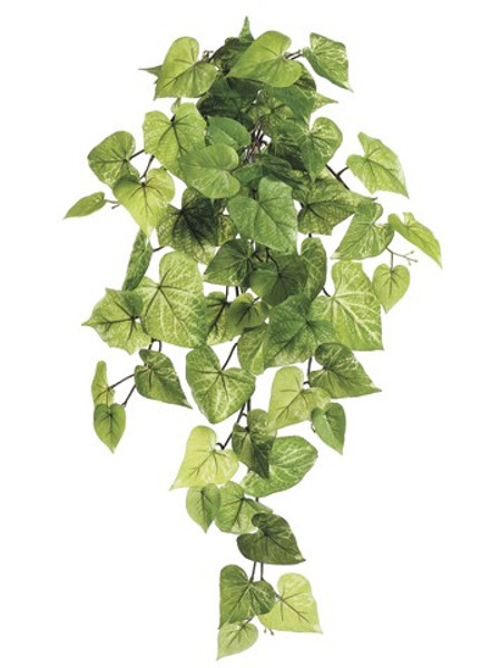 28" Potato Leaf Hanging Bush X9 With 68 Leaves Light Green 12 Pieces PBF274-GR/LT
