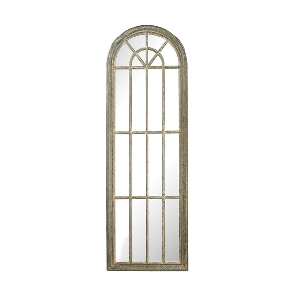 Full Length Arched Window Pane Mirror 6100-007 By Sterling