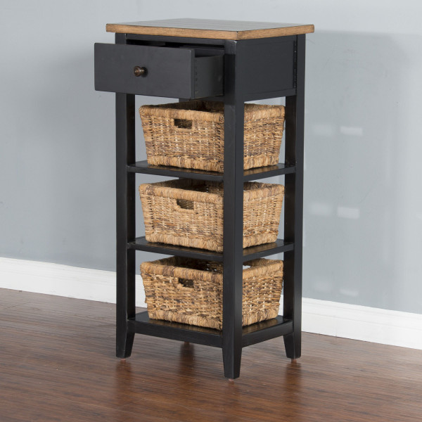 Black & Natural Storage Rack 2012Bn By Sunny