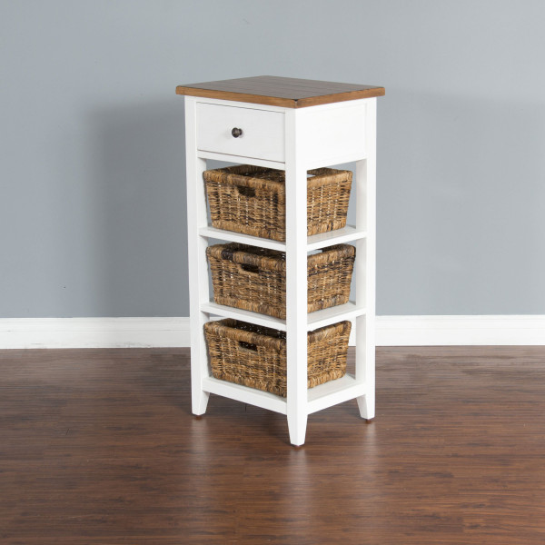 White & Natural Storage Rack 2012Wn By Sunny