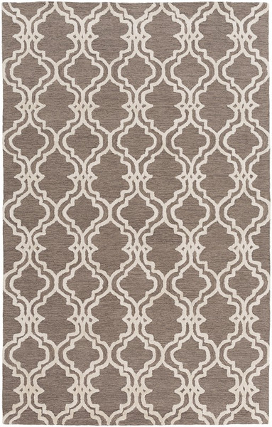 Surya Gable Hand Hooked White Rug GBL-2003 - 5' x 7'6"