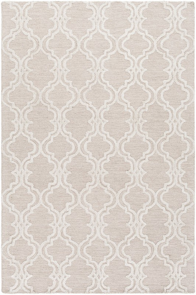 Surya Gable Hand Hooked White Rug GBL-2004 - 4' x 6'