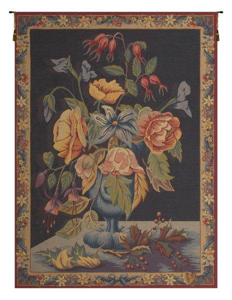 Bouquet De Fleurs Bleu French Tapestry WW-10098-14028