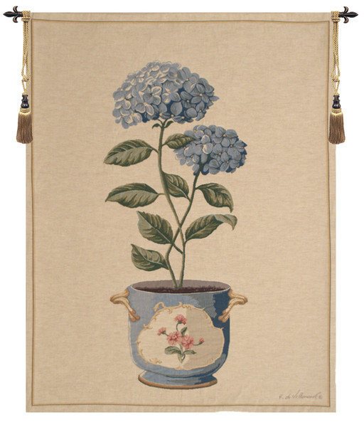 Blue Hydrangea European Tapestry WW-10328-14274