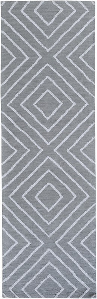 Surya Gable Hand Hooked Blue Rug GBL-2008 - 2'6" x 8'