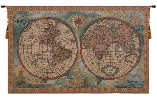 Antique Map I Italian Tapestry WW-11662-15559