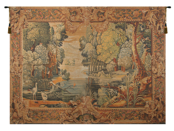 Verdure Au Lac French Tapestry WW-11758-15668