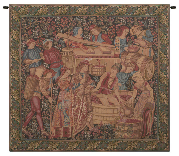 Antique Vendange Left Panel Tapestry Wall Hanging WW-11818-15735