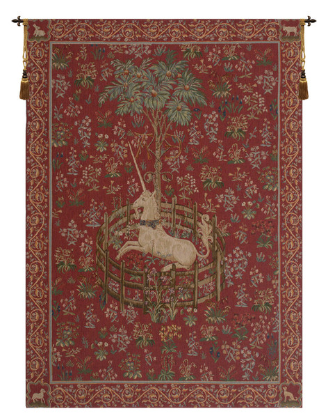 Licorne Captive Rouge French Tapestry WW-1361-2069