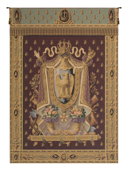 Napolean Burgundy Belgian Tapestry Wall Art WW-1633-2379