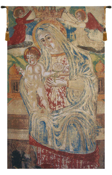 Madonna With Child Flanders Belgian Tapestry Wall Art WW-1722-2513