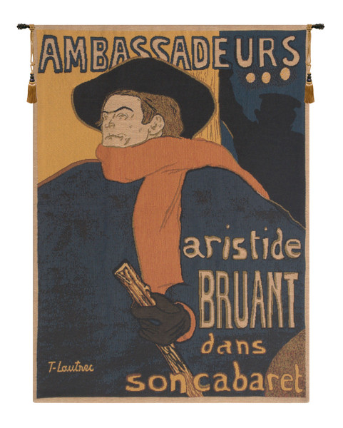 Artistide Bruant Lautrec European Tapestry WW-297-564